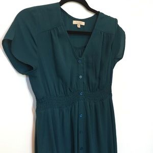 Polagram teal/green maxi dress
